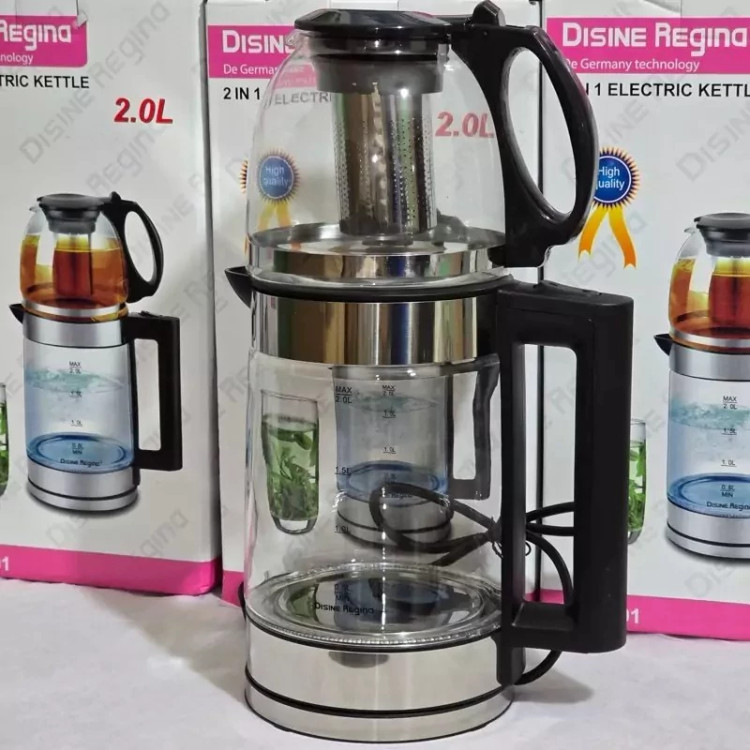 چای ساز دسینی روهمی (طراحی زیبا LED) (2L) (کیفیت عالی) DR-6001