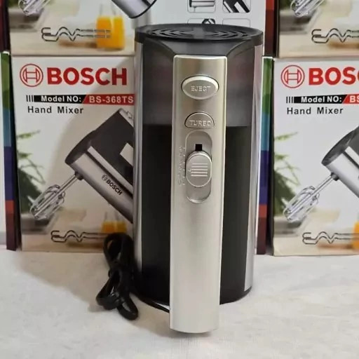 همزن برقی بوش (حک شده) (600w) گیربکسی (توربو) WB-368HM