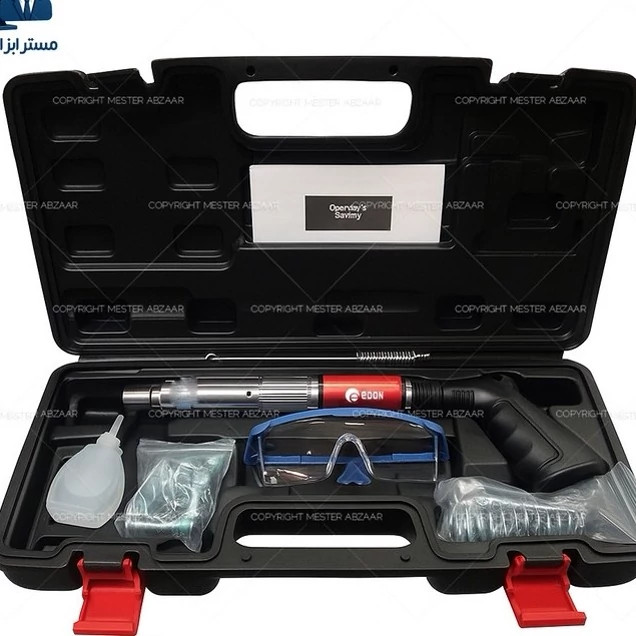 میخکوب چاشنی صنعتی باروتی ادون بدنه استیل دستی تفنگی با کیف و لوازم مدل EDON ED-MND-8G