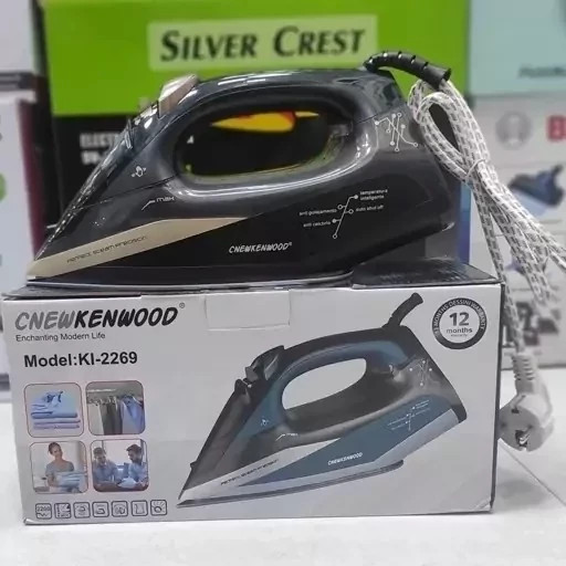 اتو بخار درجه یک کاملاً هوشمند نیو کنوود new kenwood توان 2600 وات کفی سرامیک مخزن بزرگ 000