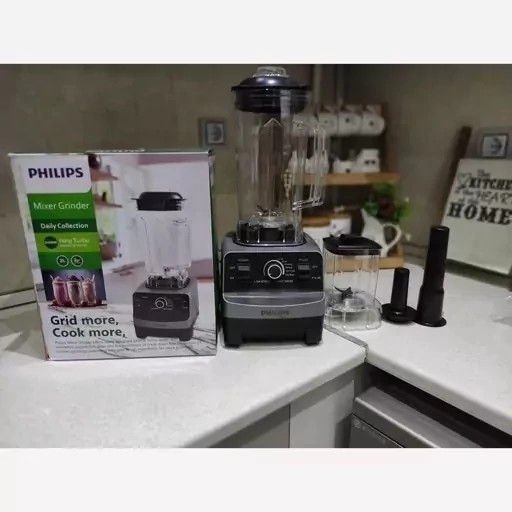 مخلوط کن فیلیپس حرفه ای دو کاره آسیاب کن فیلیپس هلند 2400 وات پر قدرت چند حالته گیربکس فلزی