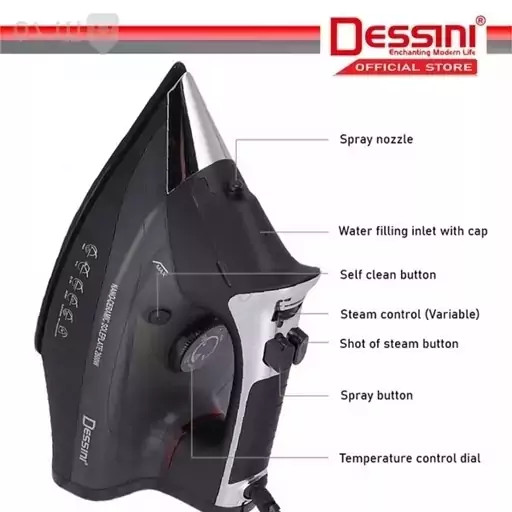اتوبخار دسینی کد 7007یک سال گارانتی
